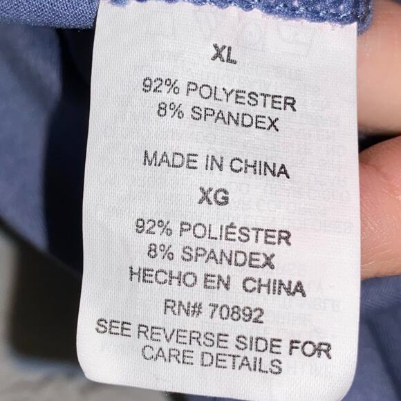 Alive V Neck Blue Short Sleeve Tee Shirt - Picture 7 of 7